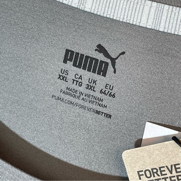 Puma Gray CLOUDSPUN Typical Weekend Performance Golf Cart T-Shirt XXL - Picture 5 of 12